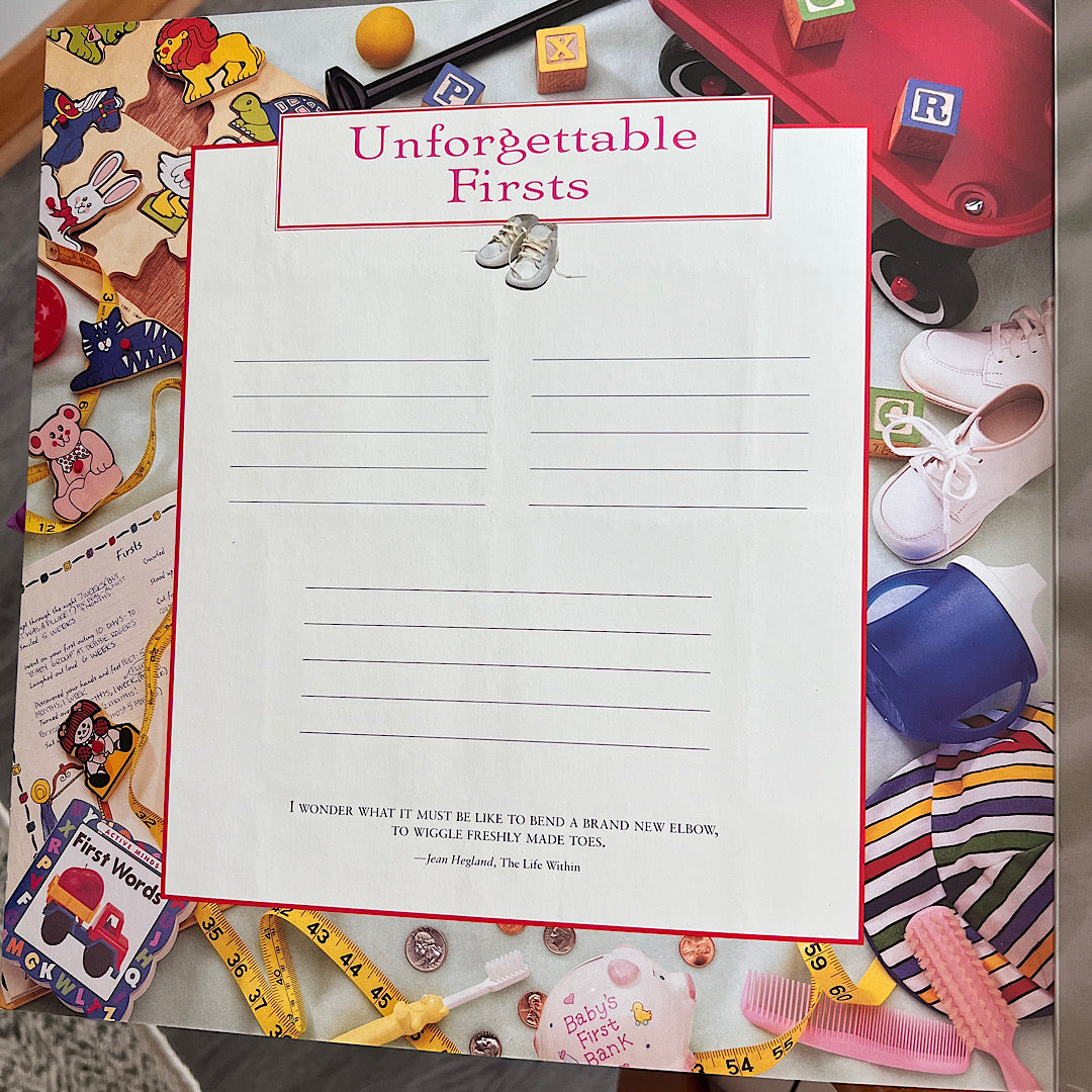 Vintage '90s Baby Book