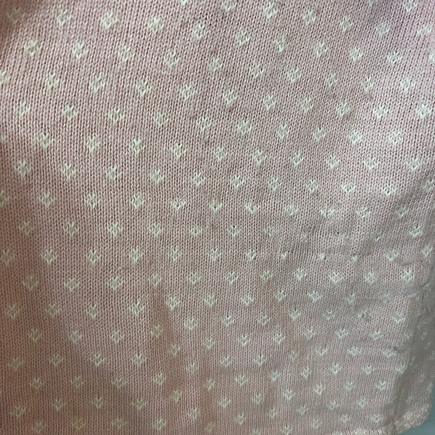 Vintage Sag Harbor Fair Isle Knit Zip Up Sweater