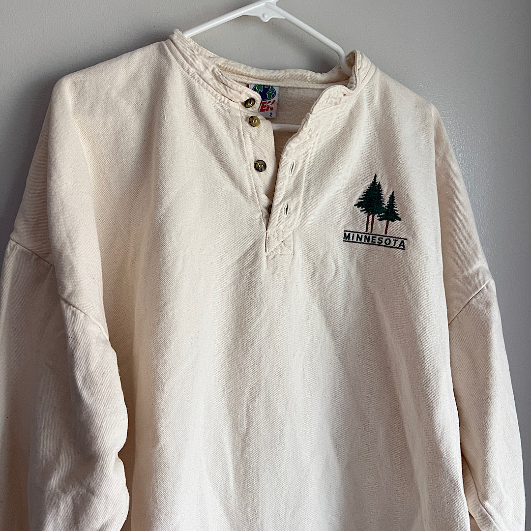 Vintage Minnesota Pine Tree Heavy Pullover Shirt