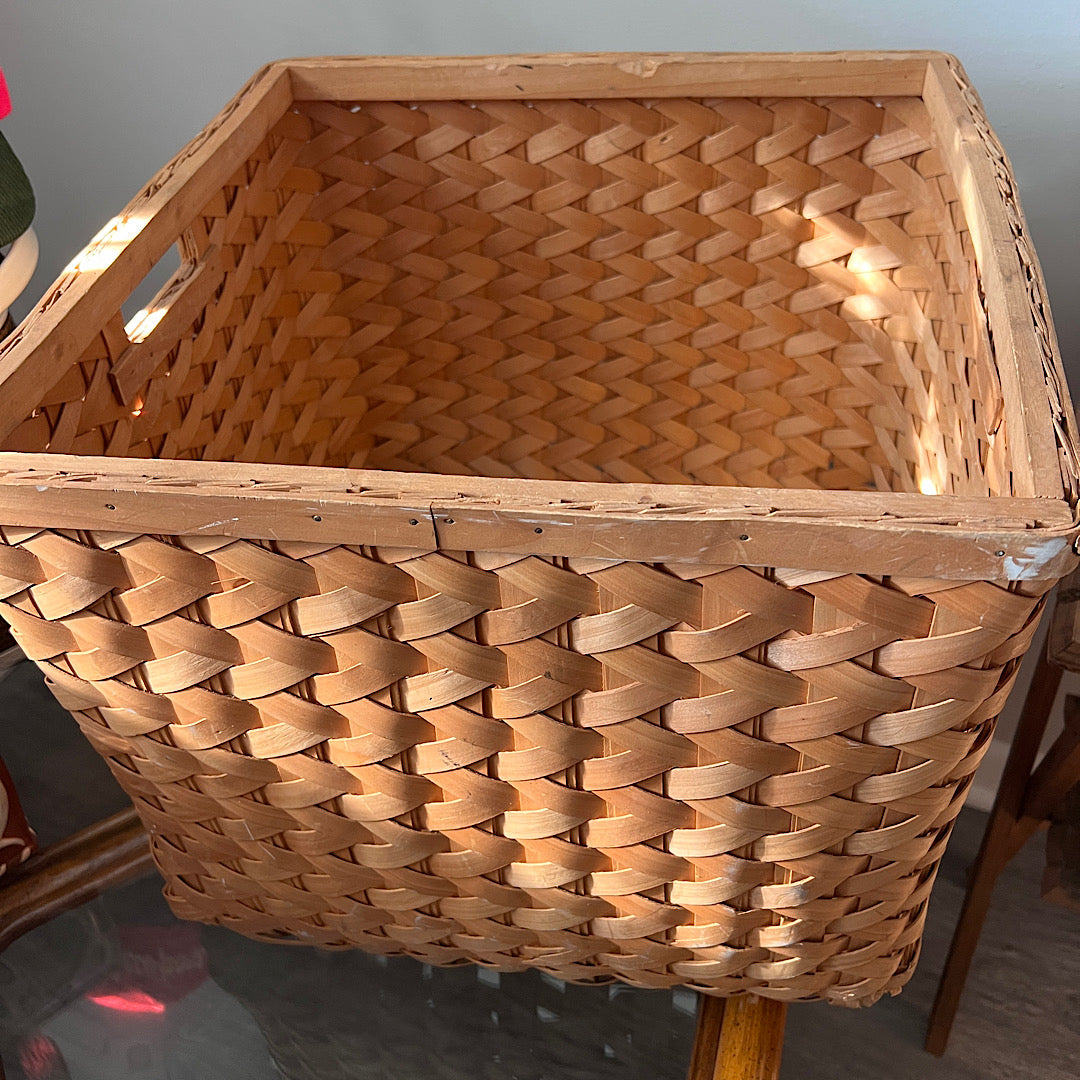 XL Square Wicker Basket - LOCAL PICKUP ONLY