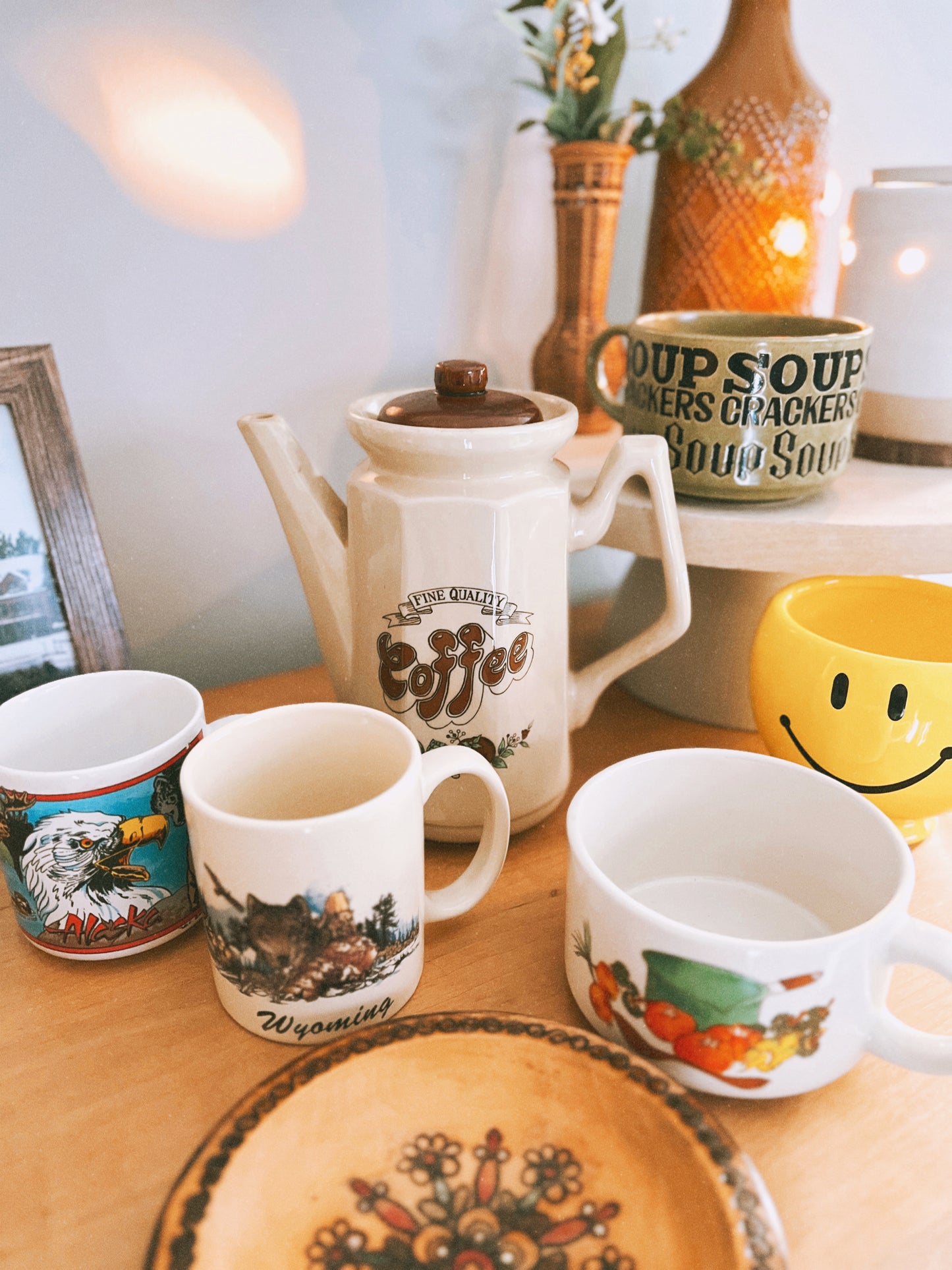 Vintage Soup and Crackers Mug