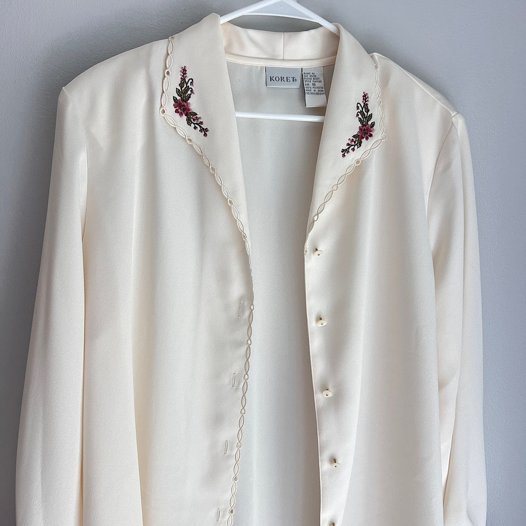 Vintage Koret Embroidered Blouse