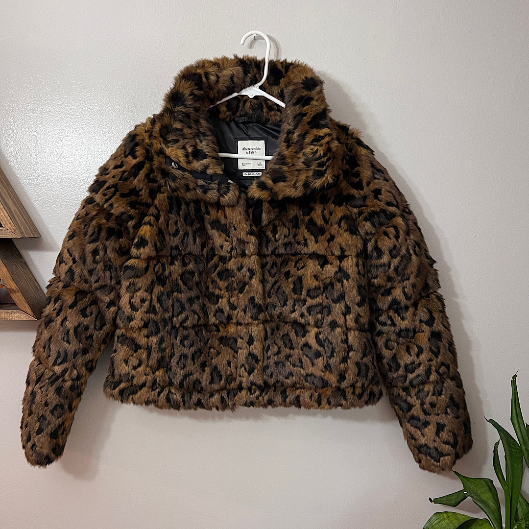 Abercrombie shops and Fitch Fur Mini Puffer