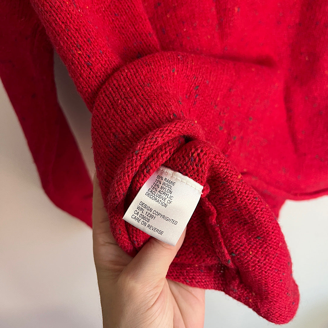 Vintage Northern Isles Snowman Embroidered Crewneck Sweater