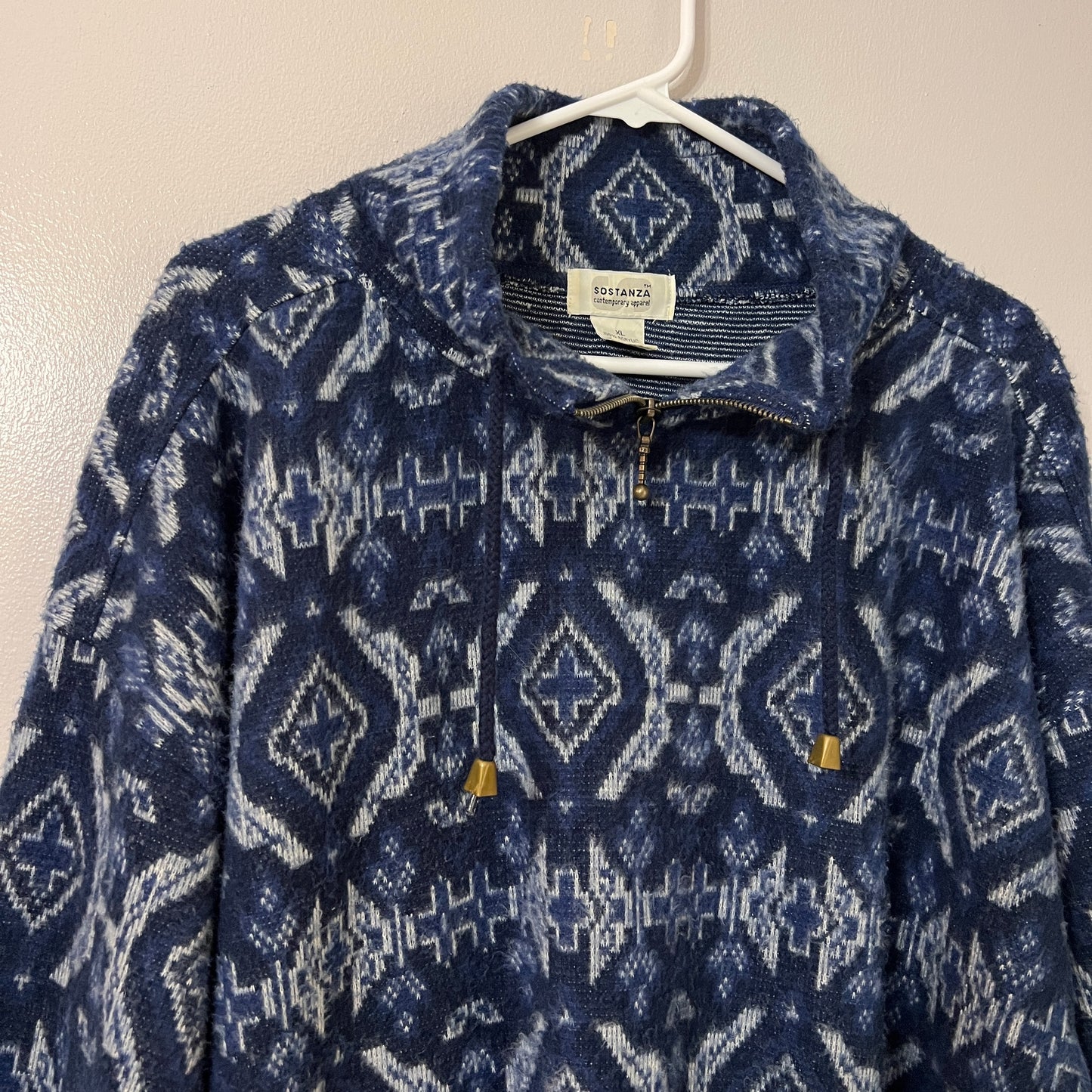 Vintage Sostanza Tribal Print Pullover