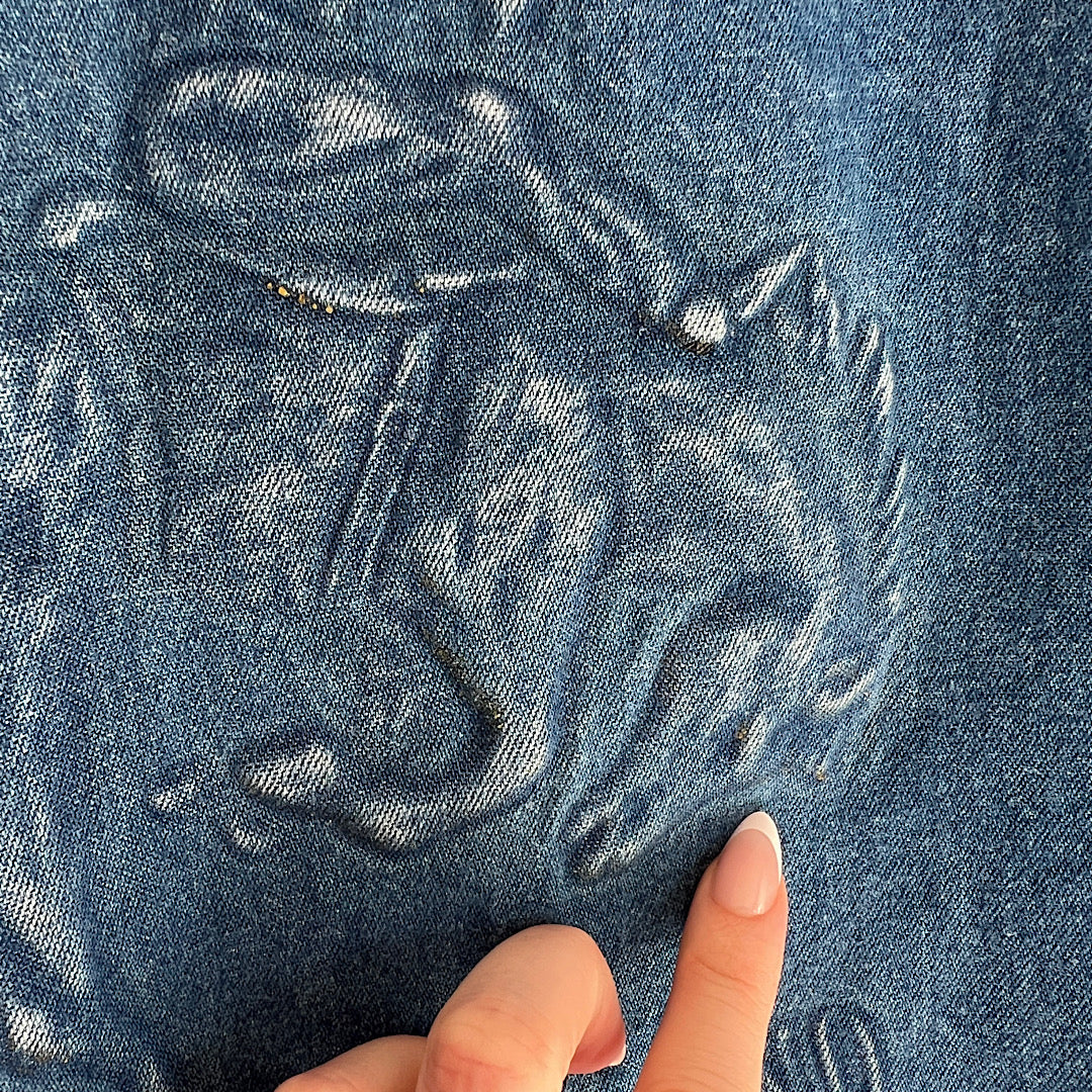Vintage Embossed American Original Western Brand Denim Shacket