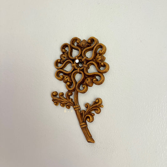 Vintage Plastic Wall Flower Decor