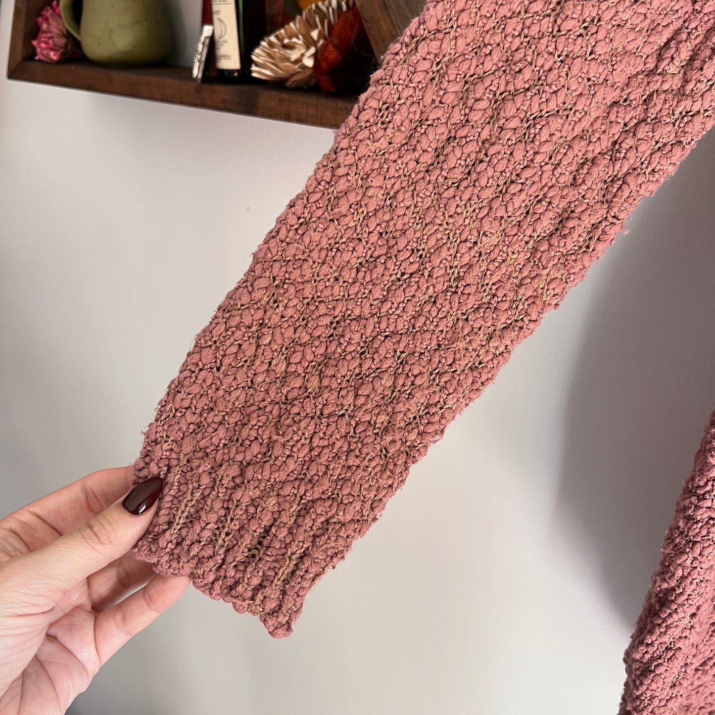 Mauve Knit Sweater Altar'd State