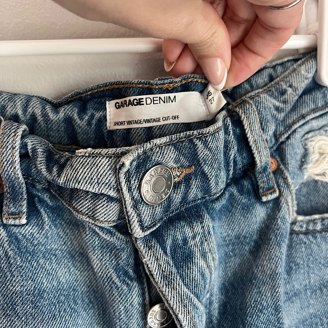 Garage Denim 'Vintage Cut-Off' Shorts