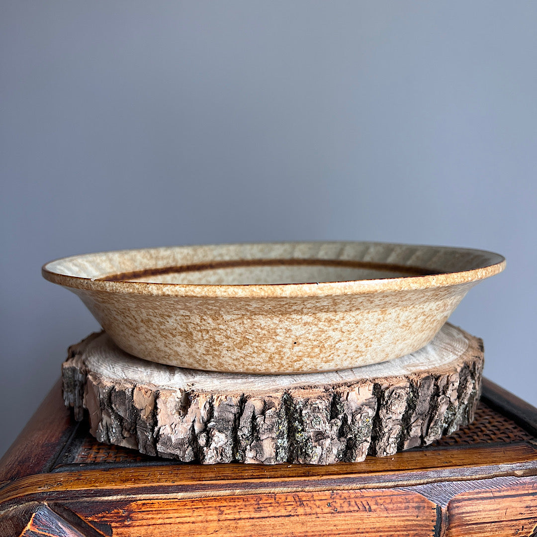 Vintage Farm Fresh Apples Stoneware Pie Dish