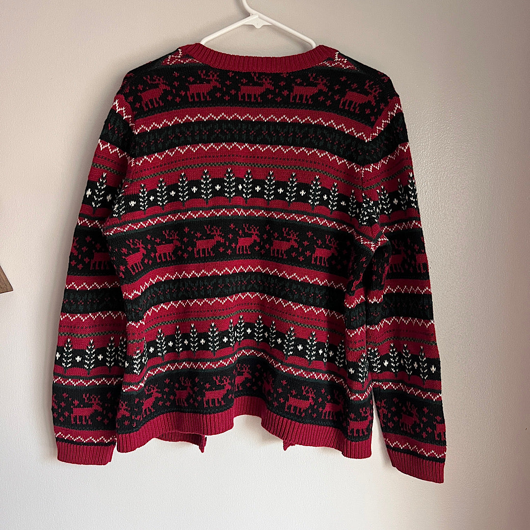 Vintage Knit Christmas Cardigan Sweater