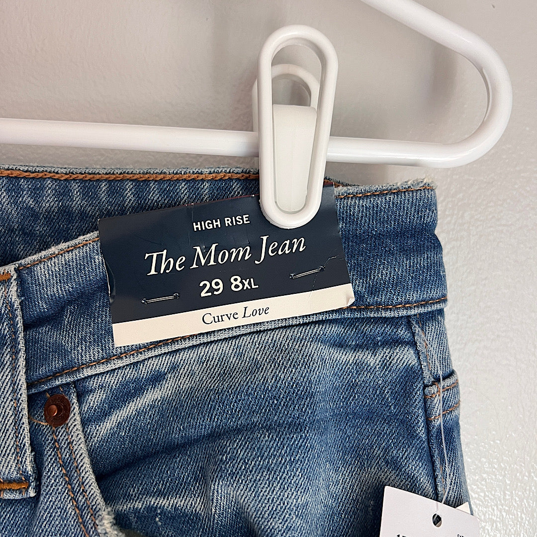 NWT Abercrombie & Fitch Mom Jean Curve Love 8XL