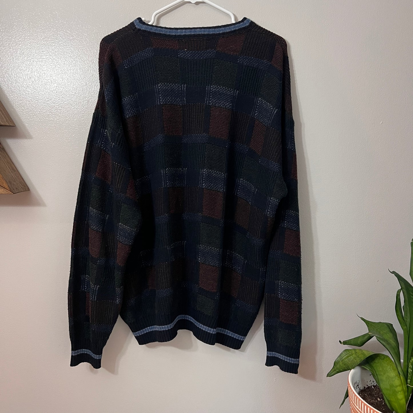 Vintage St. John's Bay Plaid Sweater