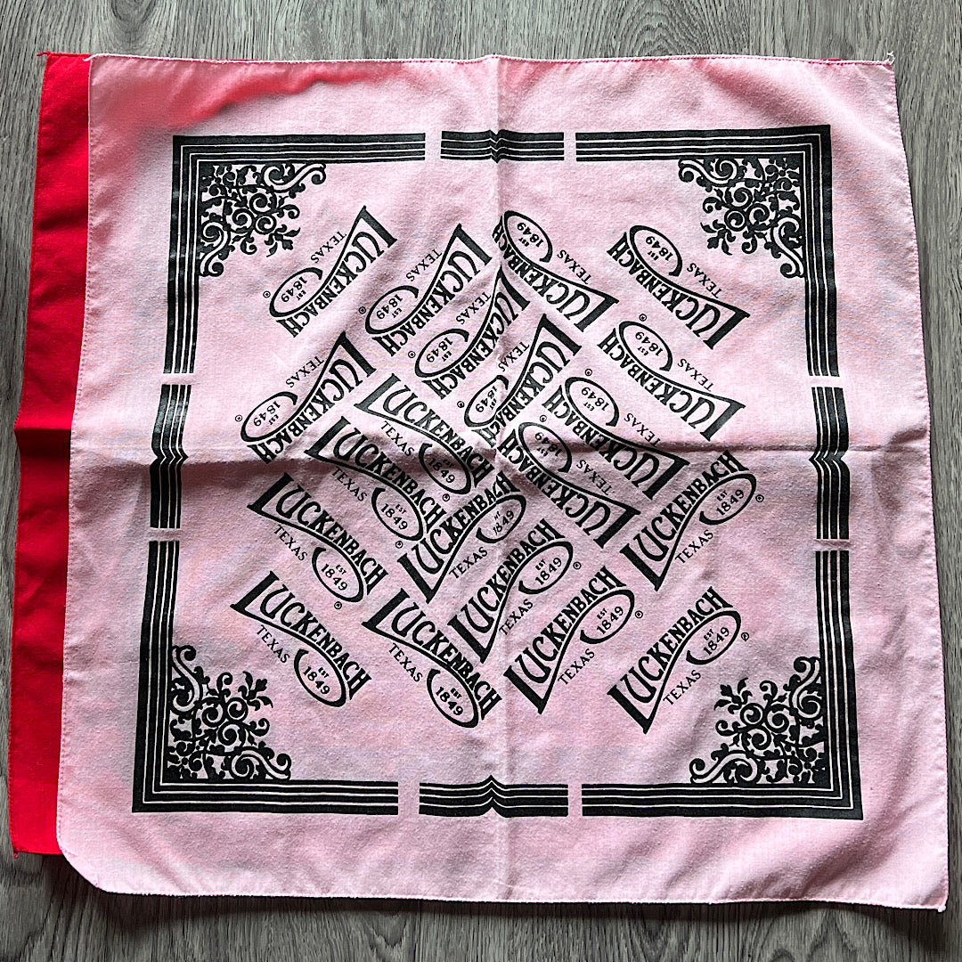 Vintage Luckenbach Texas Bandanas (set of 2)