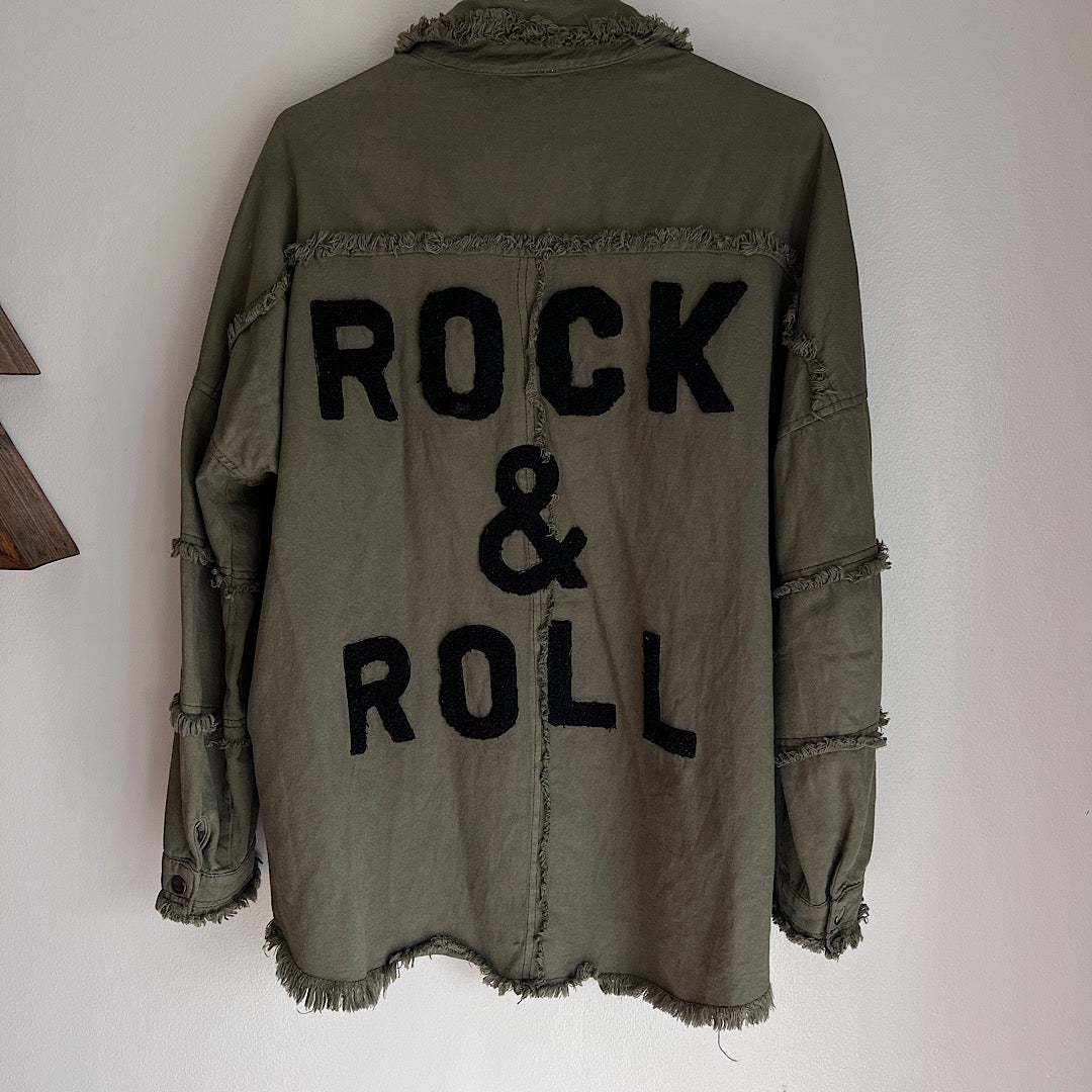 Rock & Roll Olive Shacket