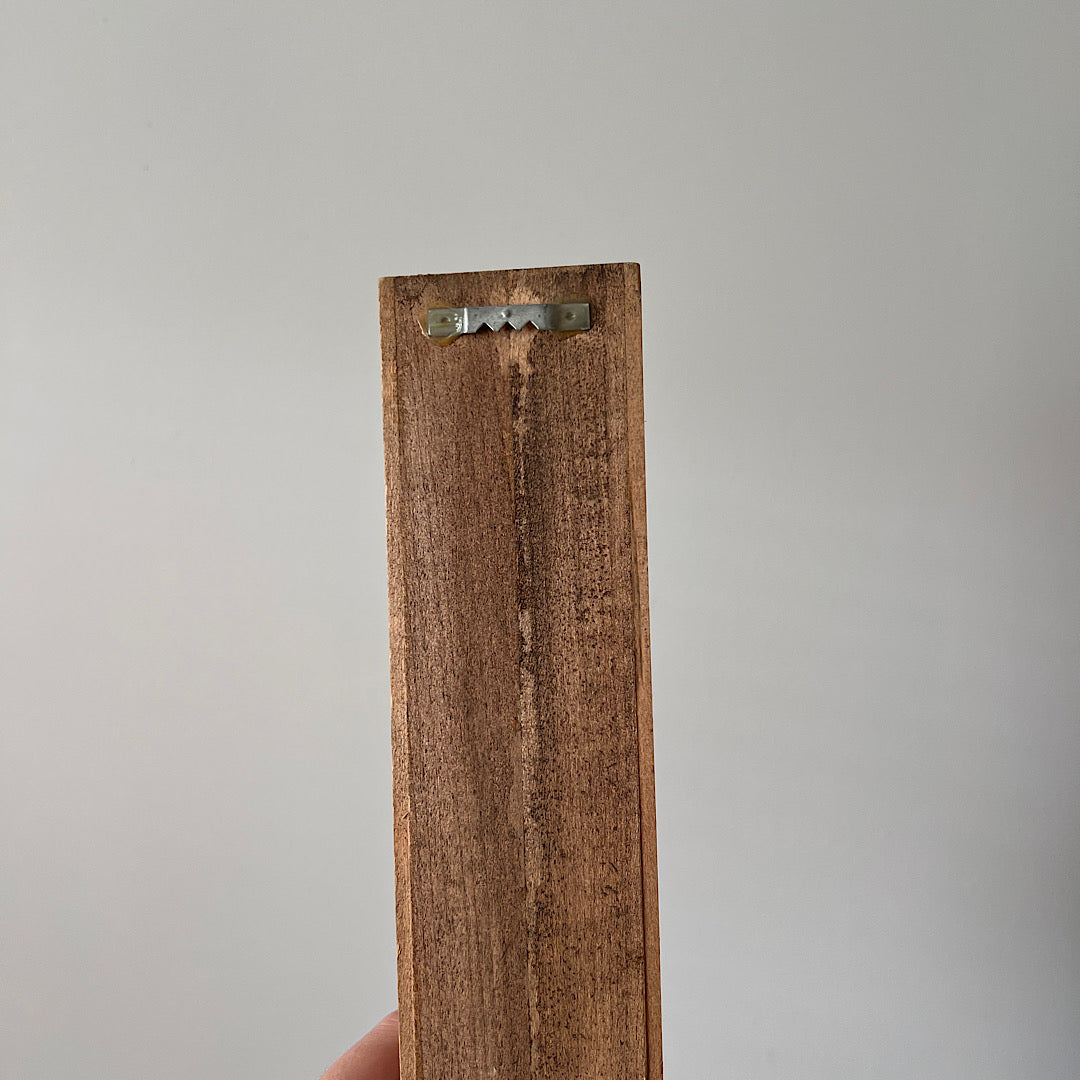 Vintage Yardstick Trinket Wall Shelf