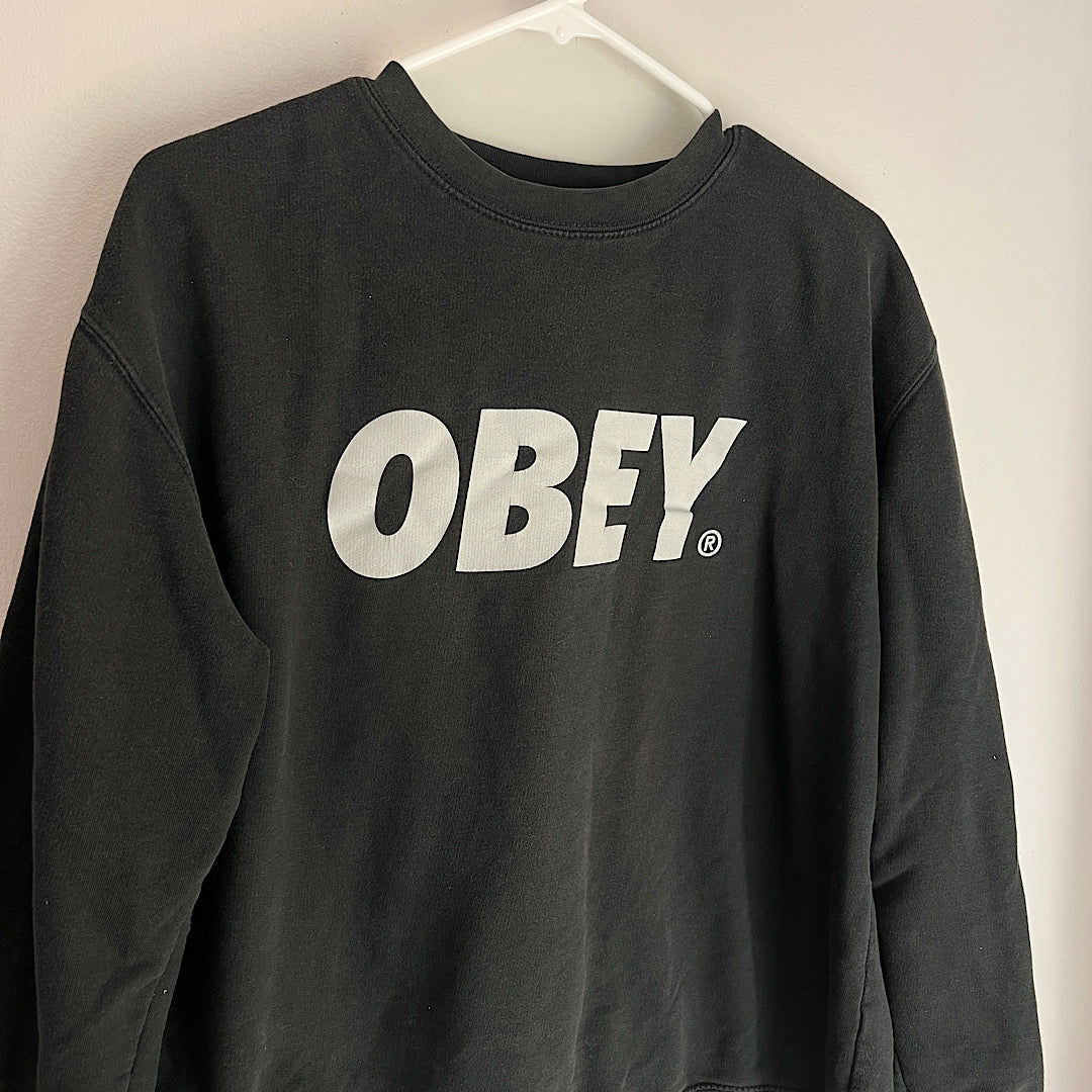 Obey Font Crewneck Sweatshirt