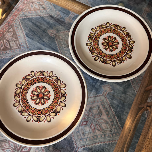 Vintage Nikko 7.5" Stoneware Desert Sand Plates (set of 2)