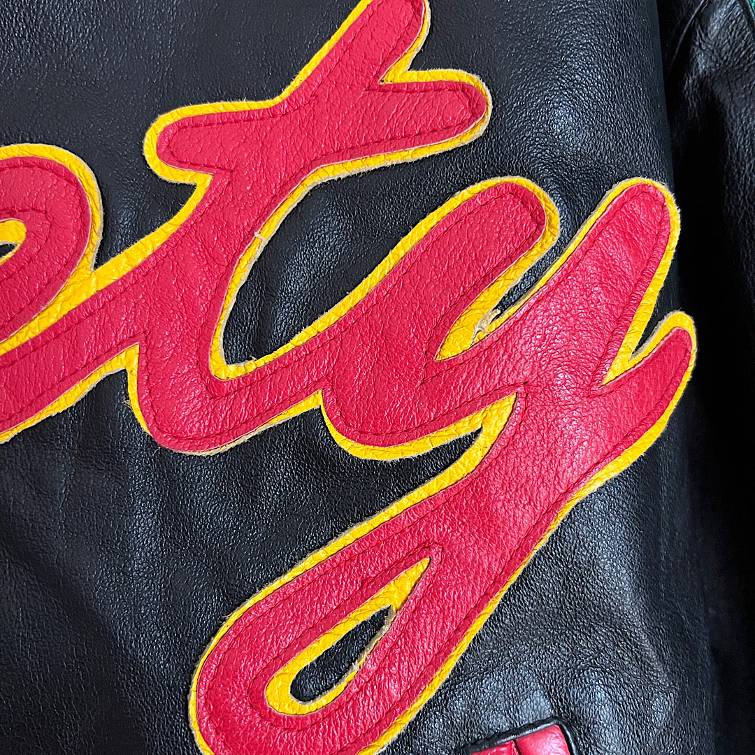 Vintage '90s Looney Tunes Leather Tweety Jacket