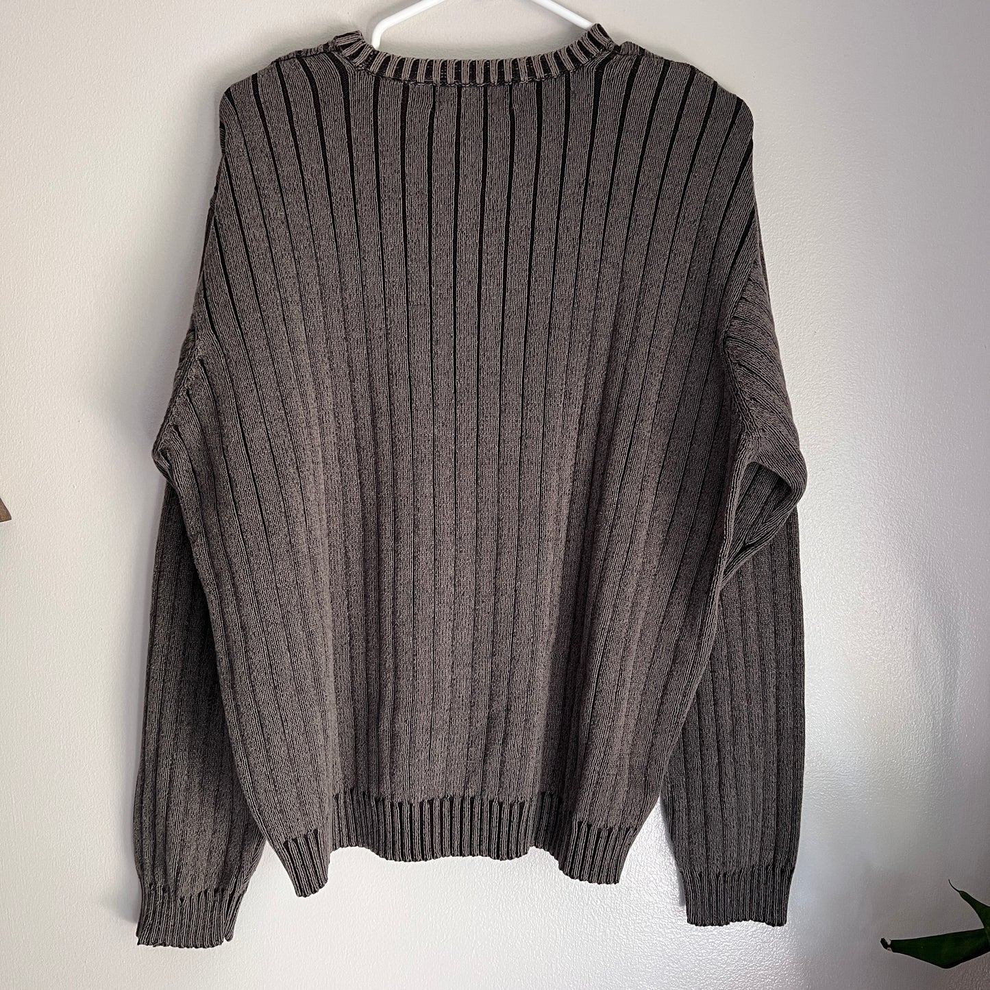 Vintage Arrow Striped Charcoal Sweater