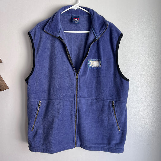 Vintage Alaska Embroidered Fleece Vest
