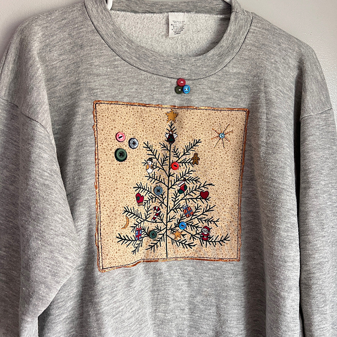 Vintage Christmas Tree Sweatshirt