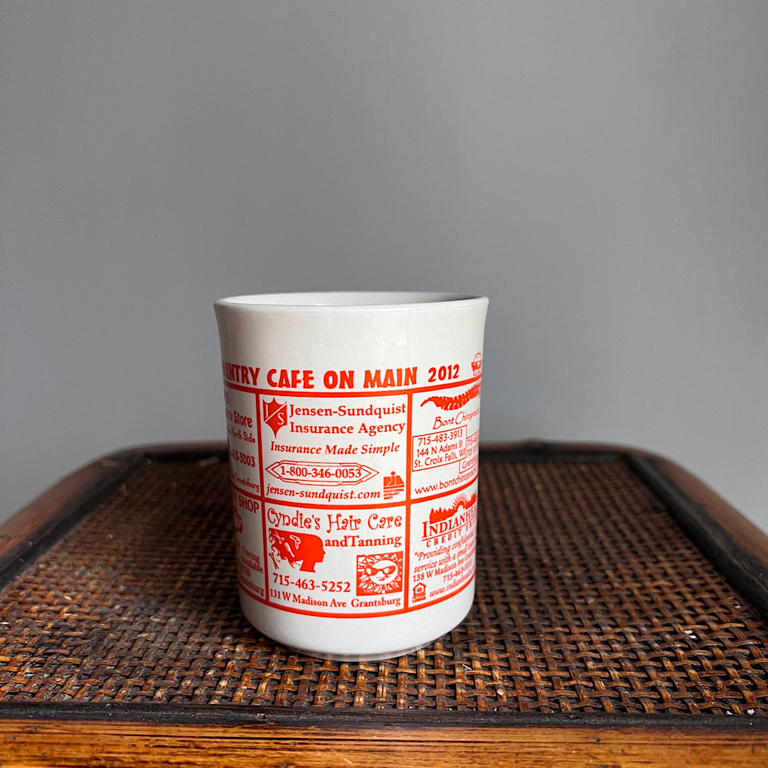 Diner Advertisement Mug (orange)