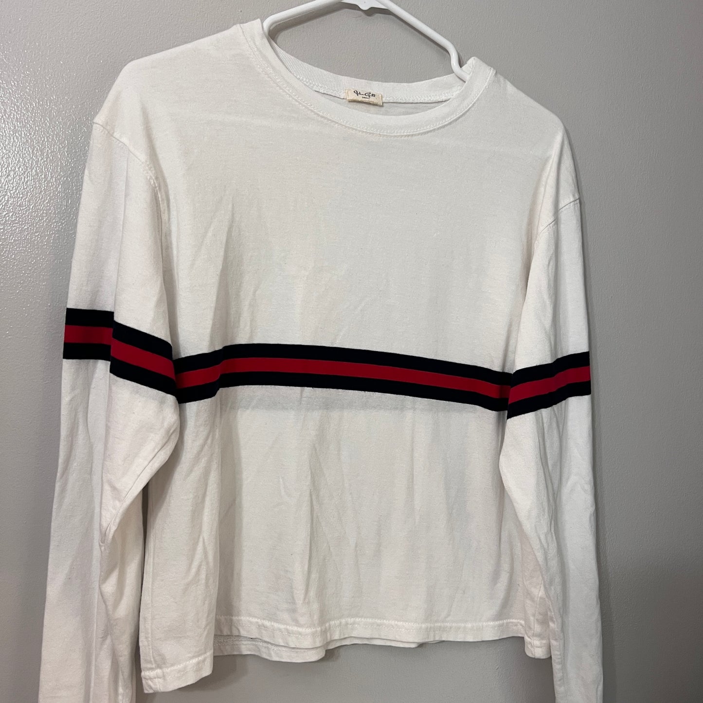 Retro Stripe John Galt Brandy Melville Long Sleeve Tee