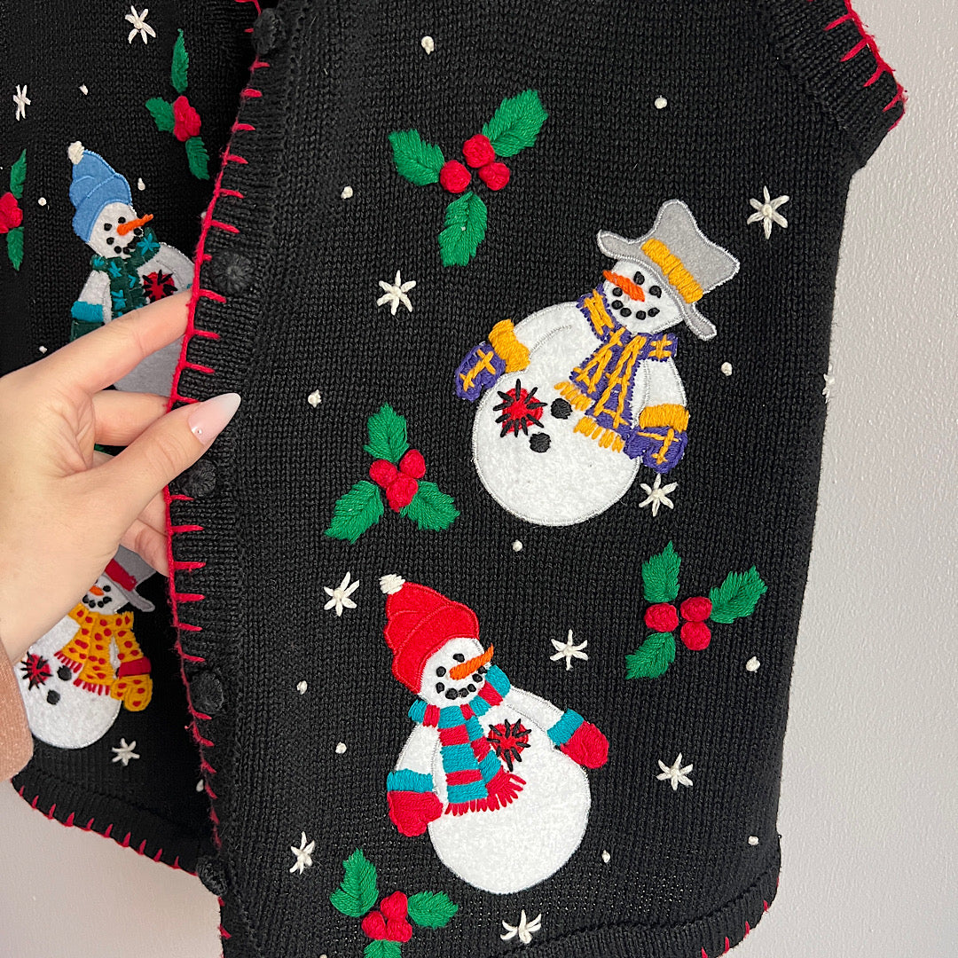 Vintage Snowman Holiday Sweater Vest