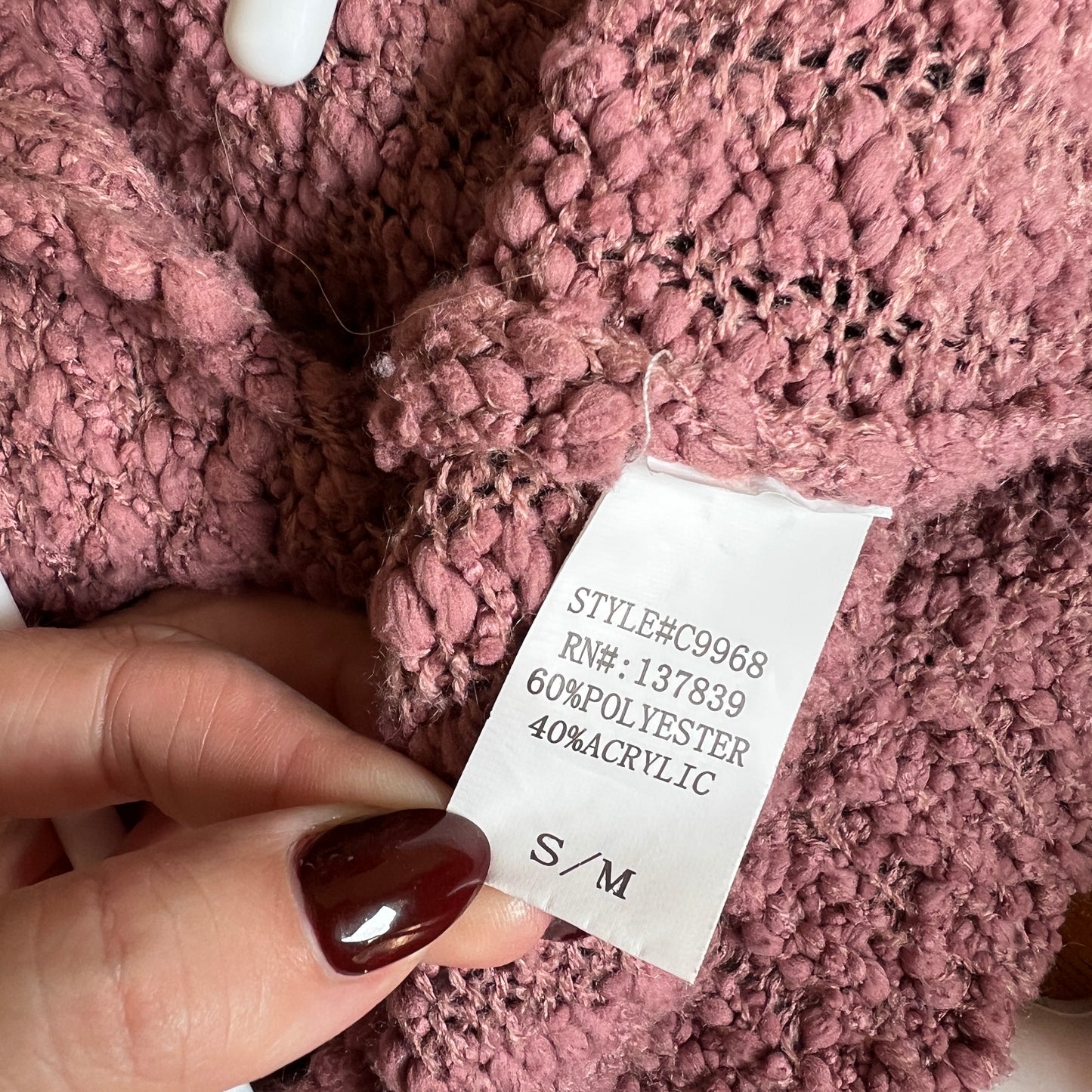 Mauve Knit Sweater Altar'd State