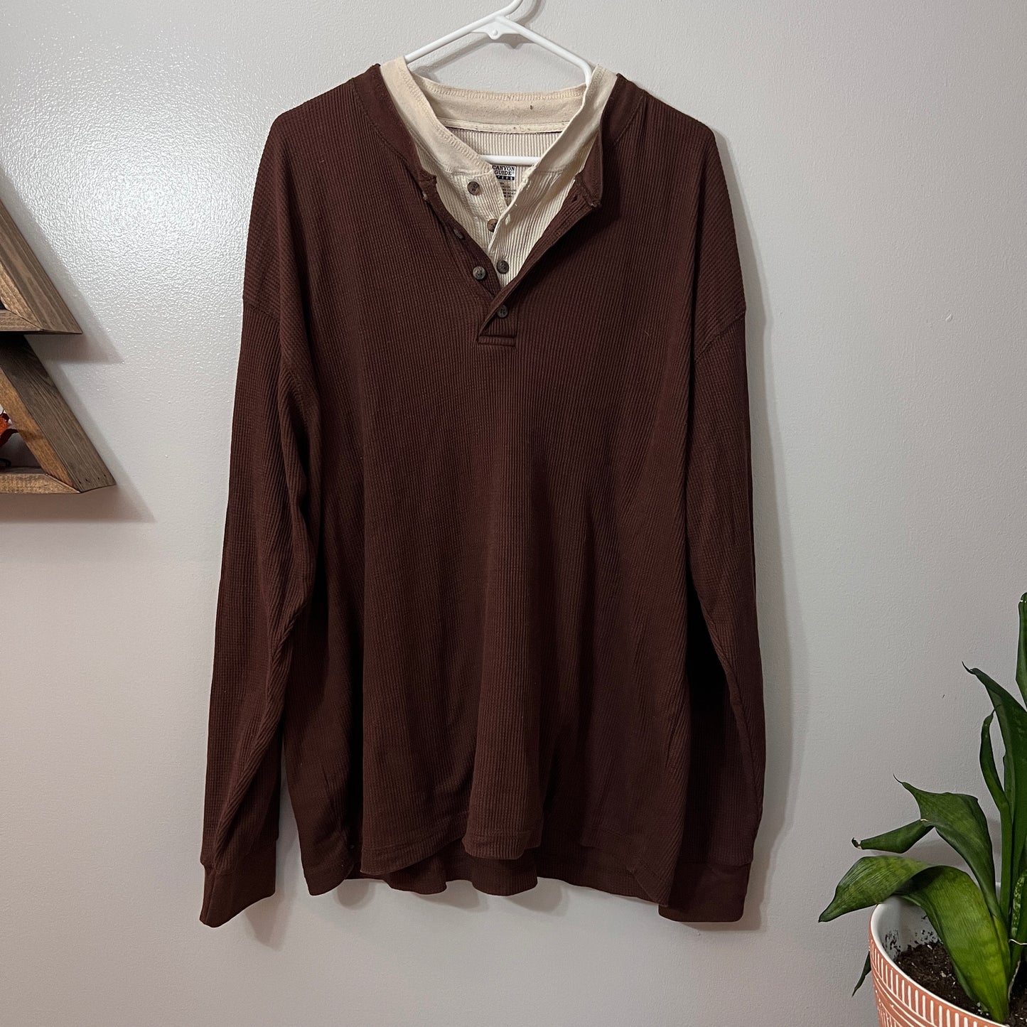 Vintage Canyon Guide Series Double Collar Thermal Long Sleeve