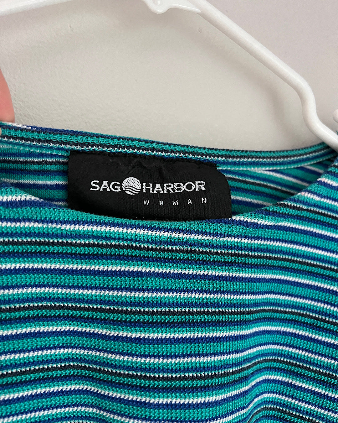 Vintage '80s Sag Harbor Striped Crop Tee