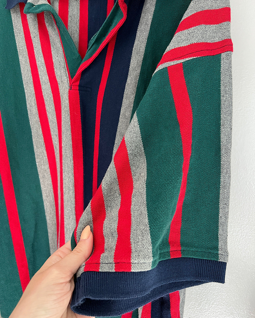 Vintage Sahara Striped Polo T-Shirt