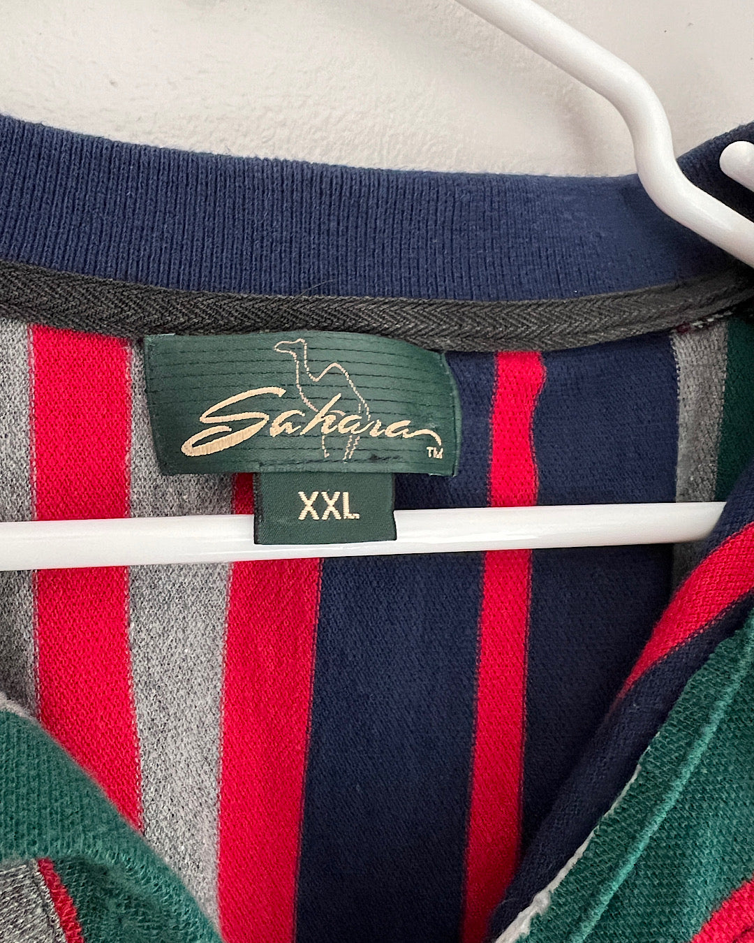 Vintage Sahara Striped Polo T-Shirt
