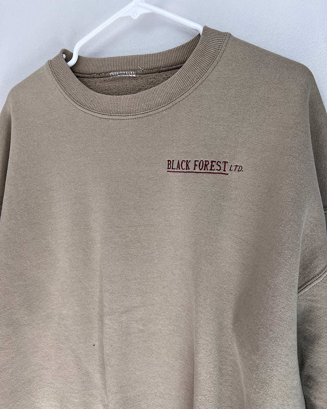 Vintage Tan Embroidered Crewneck Sweatshirt