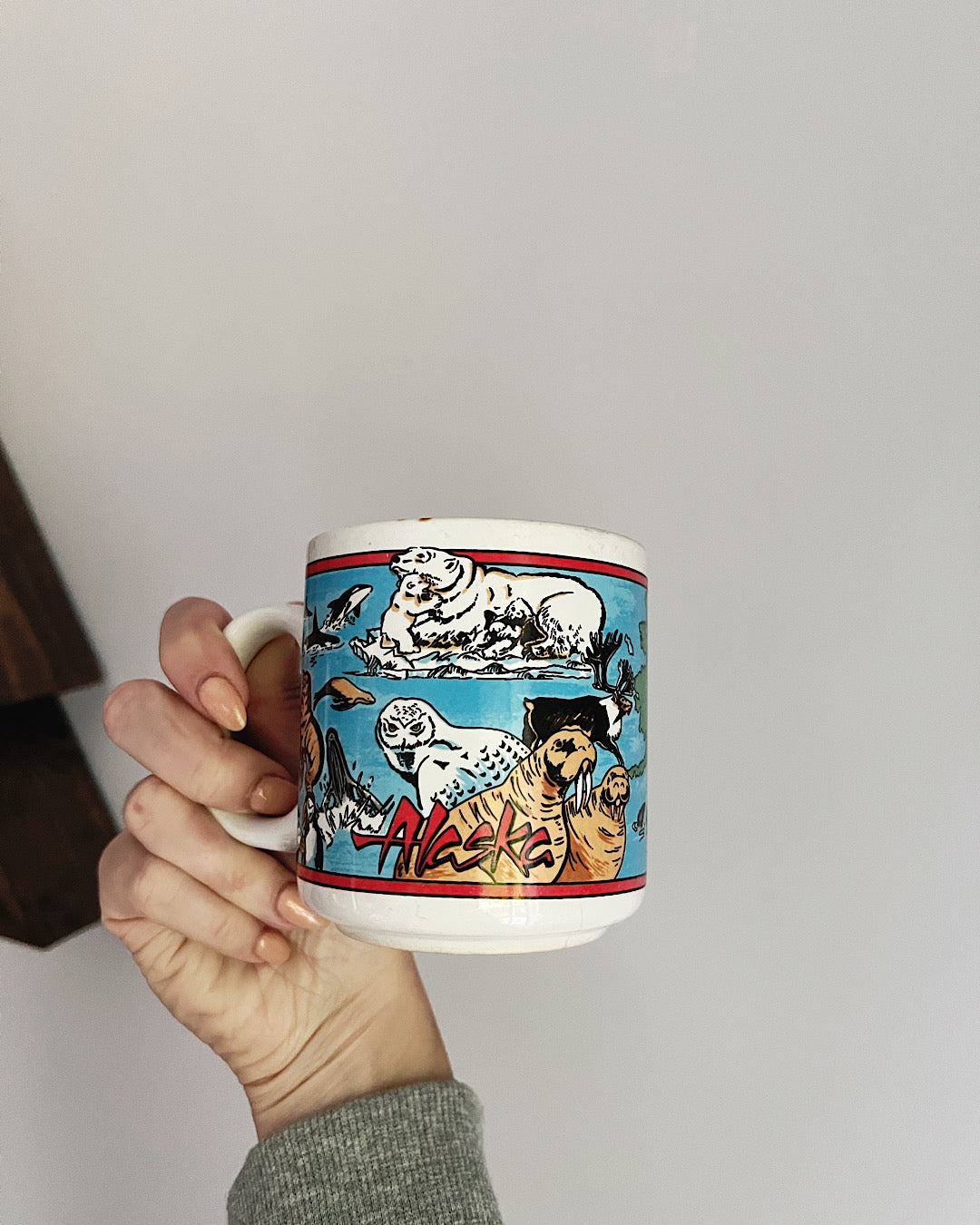 Vintage Alaska Eagle Souvenir Mug