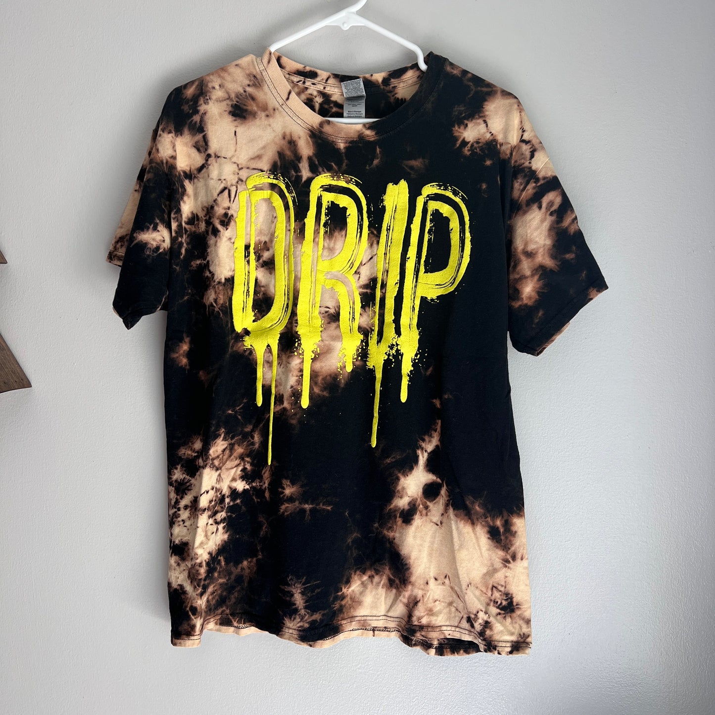 Drip Bleach Dye Graphic Tee