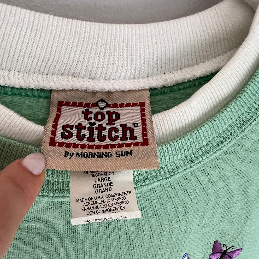Vintage Double Collar Grandma Crewneck Sweatshirt