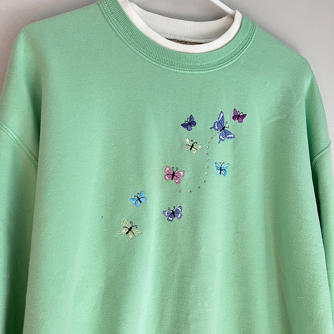 Vintage Double Collar Grandma Crewneck Sweatshirt