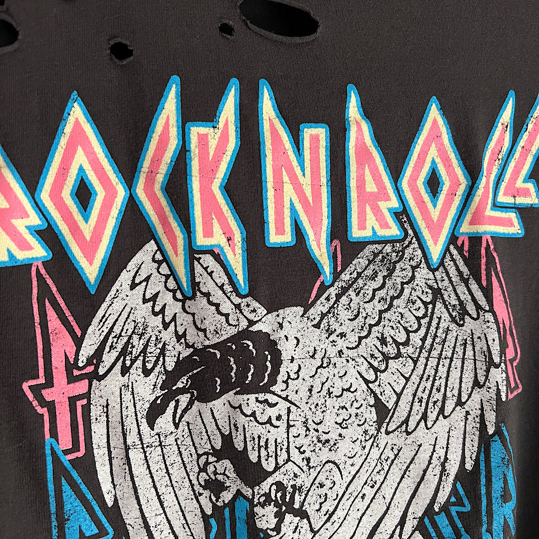 Rock N Roll Distressed Graphic Tee