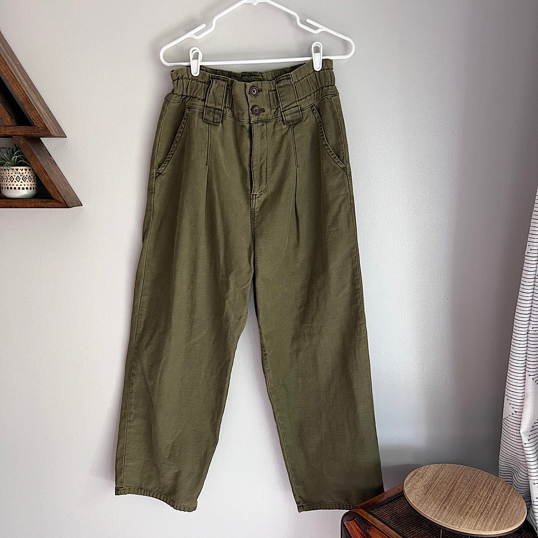 Free People High Waist/Wide Leg Pant