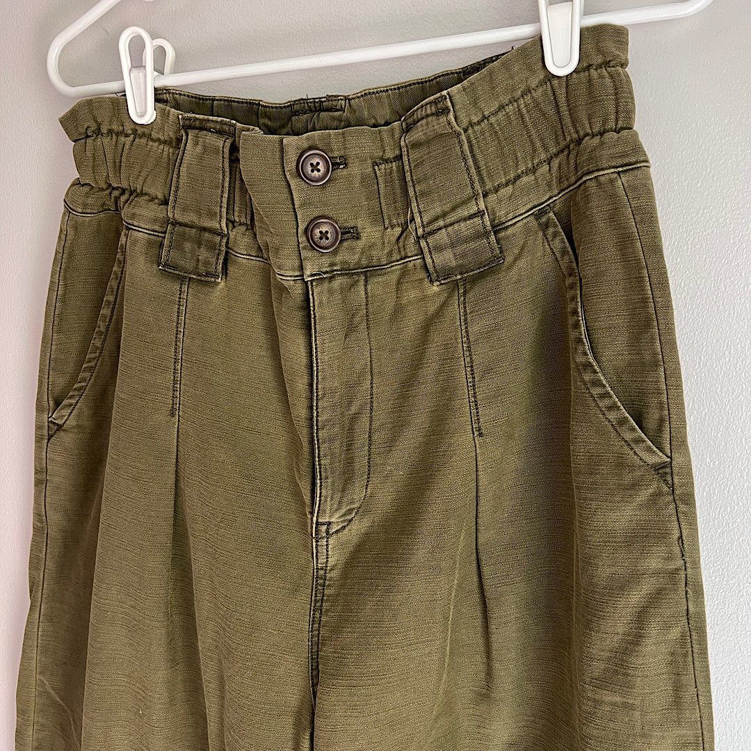 Free People High Waist/Wide Leg Pant