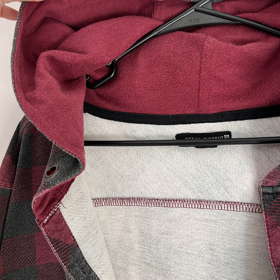 Buffalo Plaid Sweatshirt Style Button Up