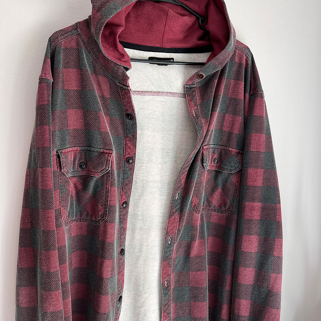 Buffalo Plaid Sweatshirt Style Button Up