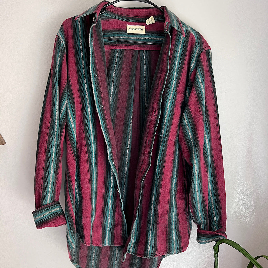 Vintage Striped Flannel