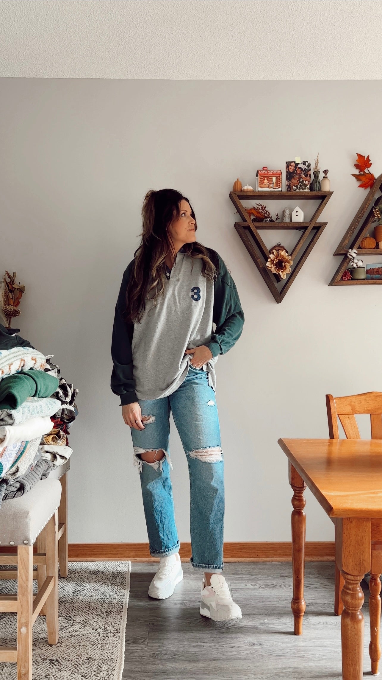 Vintage Denim Collar #3 Long Sleeve
