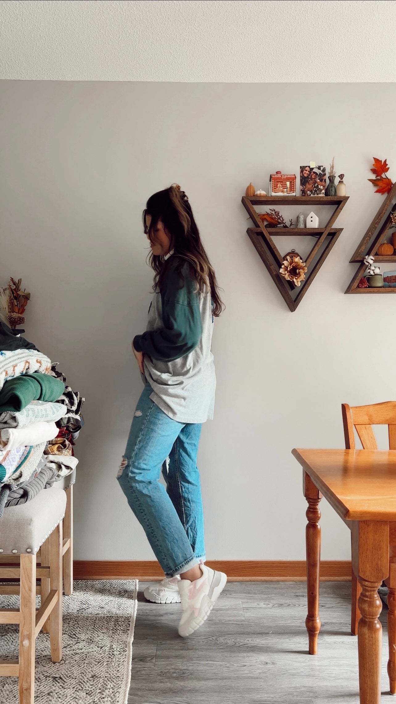 Vintage Denim Collar #3 Long Sleeve