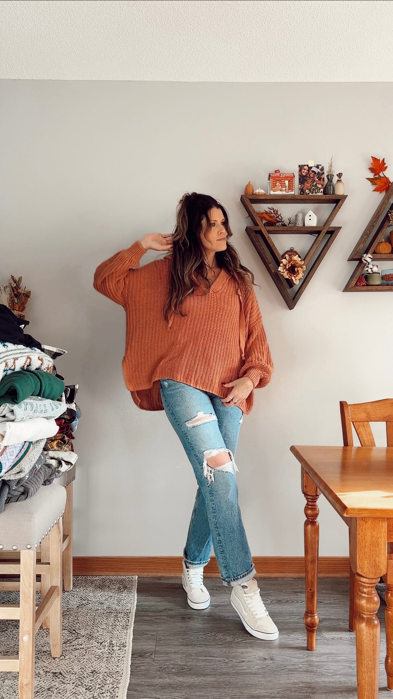 Hooded Oversized Knit Sweater