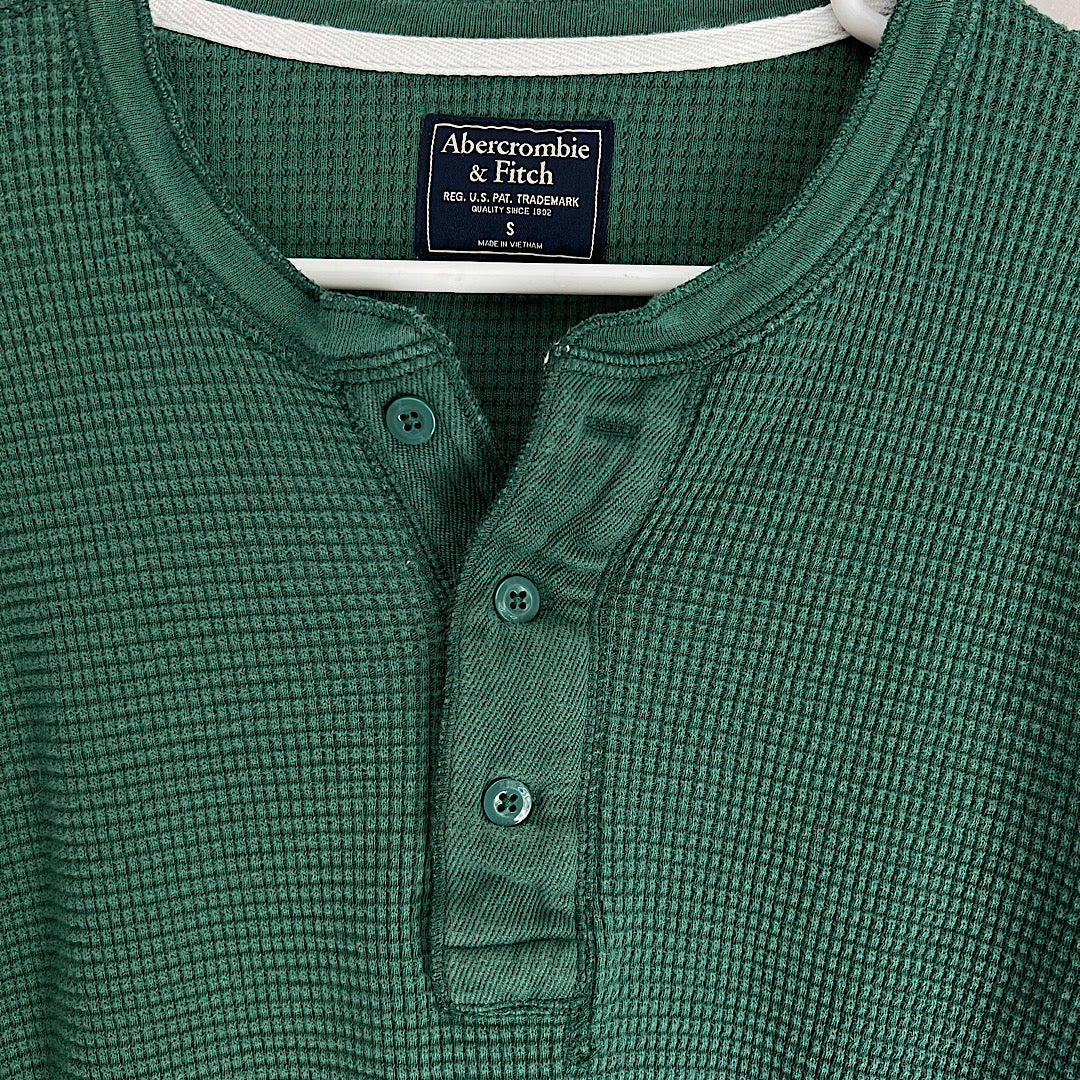 Abercrombie Green Thermal Long Sleeve