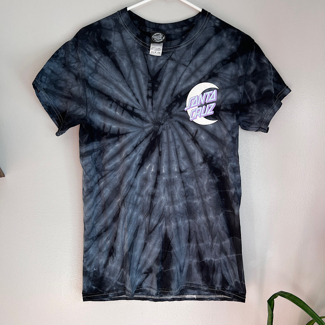Santa Cruz Tie Dye Moon Graphic Tee